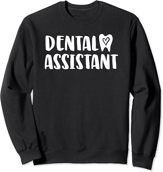 Cute Dental Assistant Tooth With Heart Sweatshirt